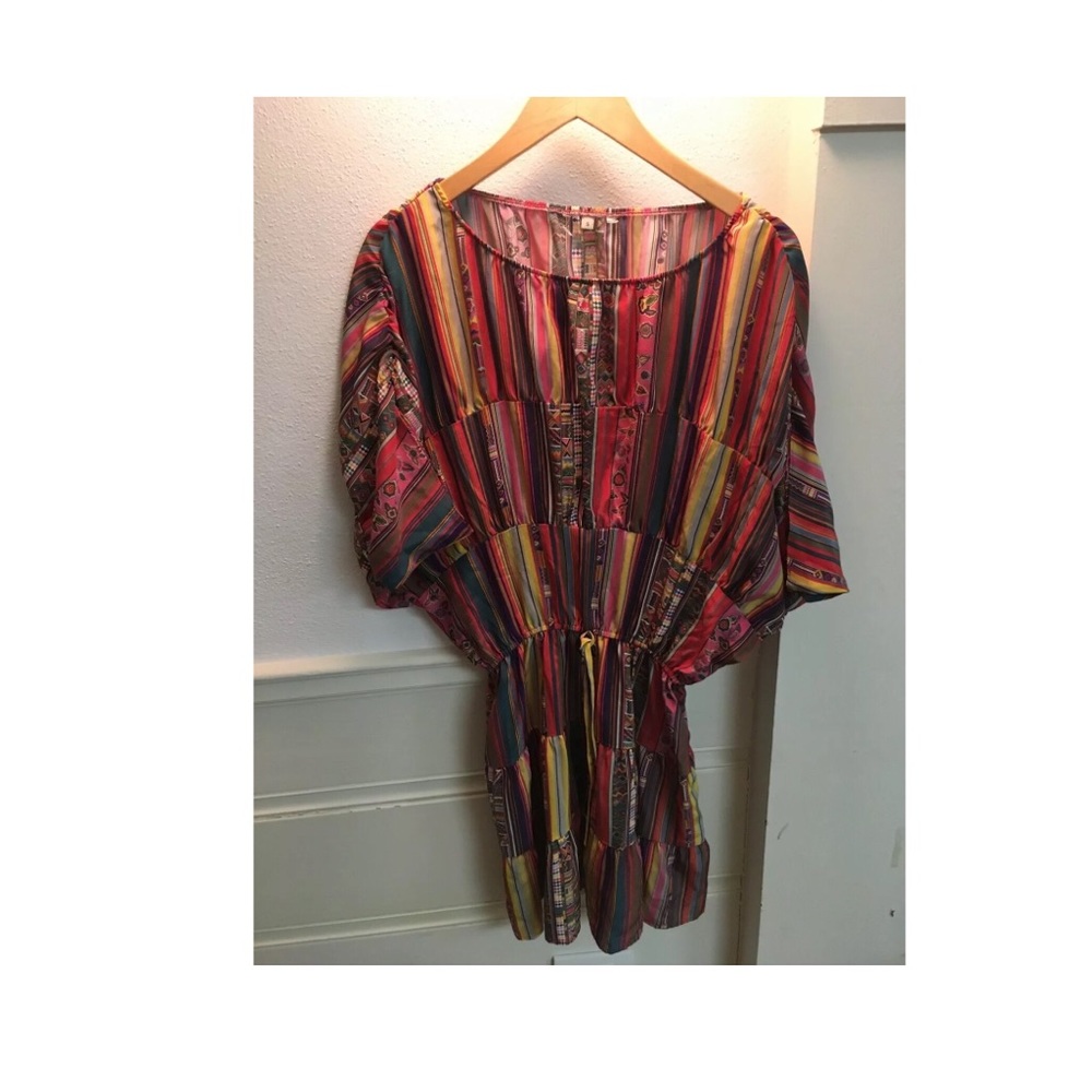 Alice and Olivia Poncho Dress Tribal Print Small